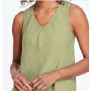 Sleeveless Linen Tank Top